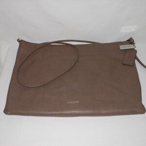 Coach brown bubble leather handbag.